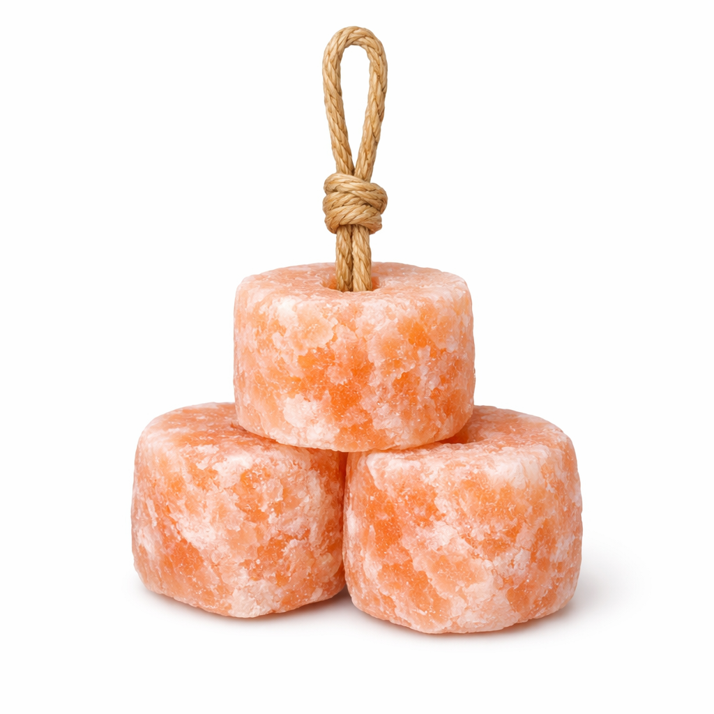Himalayan Pink Salt Hanging Animal Licking Stone