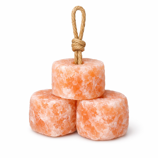 Himalayan Pink Salt Hanging Animal Licking Stone