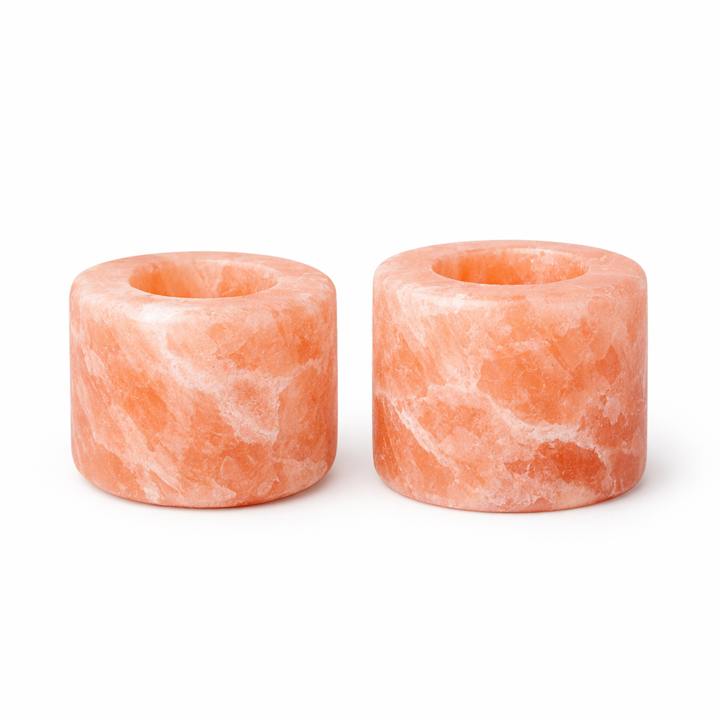 Himalayan Pink Salt Candle Holders